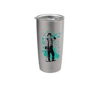 Rodeo Ringmaster autoritaire avec chapeau et fouet Gobelet isotherme en acier inoxydable double paroi