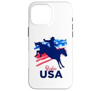 Rodeo Support The Team Rodeo Cowboy Rider Horse Drapeau USA Coque pour iPhone 16 Pro Max