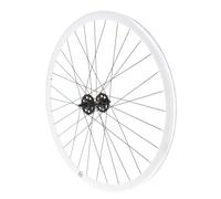 Rodi roue avant fixie jante et moyeu blanc noir