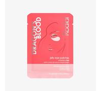 Rodial Dragon's Blood Jelly Patchs Yeux (Boite de 4 Sachets)- Élasticité et Fermeté, Acide Hyaluronique et Sang de Dragon pour Repulper et Hydrater en Profondeur, Préparation au Maquillage