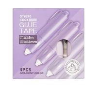 Rodillo De Cinta De Doble Cara - ABS 11,5 cm | 4Piezas Dispensador Adhesivo avec colle forte à 360 degrés, scrapbooking, loisirs créatifs, photos | Projets de maison, école, bureau