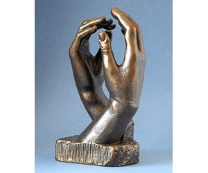Rodin Sculpture - Le Cathédrale - La Cathédrale/Mains - H17cm, d'après Une œuvre 26
