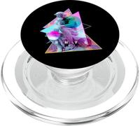 Rodin The Thinker Statue - Vaporwave esthétique Glitch Art PopSockets PopGrip pour MagSafe