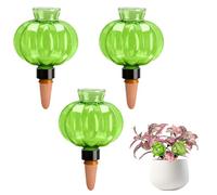 Rodison Lot de 3 boules d'irrigation 500 ml - Design citrouille - Arrosage automatique des plantes avec cône d'argile - Distributeur d'eau pour plantes d'intérieur, balcon et jardin