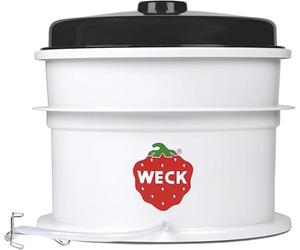 Rodri Combinaison Gagnant de Jus, Accessoire de Presse-Agrumes pour Conserver les Cuisinières de 35 cm Ø, avec Couvercle, Récipient de Collecte de Jus en Plastique Robuste, (avec Jeu de Tuyaux)