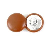 Rodsah 30 pièces 11-28 mm Bouton recouvert de Cuir pour Coudre Veste Manteau Boutons décoratifs Bricolage Accessoire de Couture,15mm