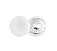 Rodsah 30 pièces 11-28 mm Bouton recouvert de Cuir pour Coudre Veste Manteau Boutons décoratifs Bricolage Accessoire de Couture,Blanc,22mm