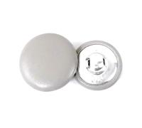 Rodsah 30 pièces 11-28 mm Bouton recouvert de Cuir pour Coudre Veste Manteau Boutons décoratifs Bricolage Accessoire de Couture,Gris,11mm