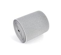 Rodsah 5 mètres 20-50 mm Bandes élastiques pour Pantalons Ceinture Sangle Rubans sous-vêtements Bande en Caoutchouc Vêtements de Bricolage Accessoires de Couture,Gris Clair,50mm