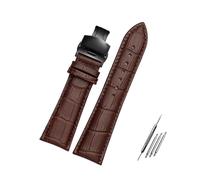 Rodsah Bracelet de montre 23 mm 24 mm 26 mm 28 mm, grande largeur, noir et marron, bracelets de montre universels pour accessoires de montres pour hommes,18mm