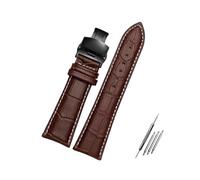 Rodsah Bracelet de montre 23 mm 24 mm 26 mm 28 mm, grande largeur, noir et marron, bracelets de montre universels pour accessoires de montres pour hommes,24mm