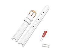 Rodsah Bracelet de montre en cuir 12-20 mm, pour homme et femme, cranté, accessoires pour montres hommes et femmes,14x7mm