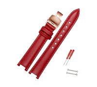 Rodsah Bracelet de montre en cuir 12-20 mm, pour homme et femme, cranté, accessoires pour montres hommes et femmes,15x7mm