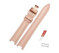 Rodsah Bracelet de montre en cuir 12-20 mm, pour homme et femme, cranté, accessoires pour montres hommes et femmes,14x7mm