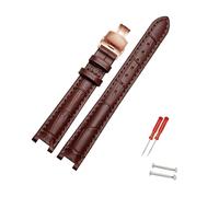 Rodsah Bracelet de montre en cuir 12-20 mm, pour homme et femme, cranté, accessoires pour montres hommes et femmes,14x7mm