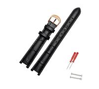 Rodsah Bracelet de montre en cuir 12-20 mm, pour homme et femme, cranté, accessoires pour montres hommes et femmes,14x7mm