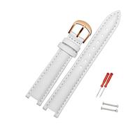 Rodsah Bracelet de montre en cuir 12-20 mm, pour homme et femme, cranté, accessoires pour montres hommes et femmes,14x7mm