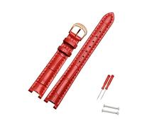 Rodsah Bracelet de montre en cuir 12-20 mm, pour homme et femme, cranté, accessoires pour montres hommes et femmes,14x7mm