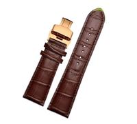 Rodsah Bracelet de montre en cuir 22 mm - 28 mm avec boucle papillon, bracelets de rechange pour montres pour hommes + outil d'installation,24mm