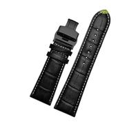 Rodsah Bracelet de montre en cuir 22 mm - 28 mm avec boucle papillon, bracelets de rechange pour montres pour hommes + outil d'installation,23mm