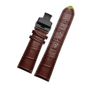 Rodsah Bracelet de montre en cuir 22 mm - 28 mm avec boucle papillon, bracelets de rechange pour montres pour hommes + outil d'installation,23mm