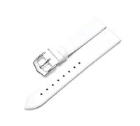 Rodsah Bracelet de montre en cuir fin 8 mm - 24 mm, vintage, coloré, bracelet pour femme avec outil de montage Outil,Blanc,18mm