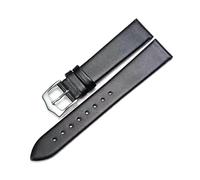 Rodsah Bracelet de montre en cuir fin 8 mm - 24 mm, vintage, coloré, bracelet pour femme avec outil de montage Outil,Noir,20mm