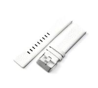 Rodsah Bracelet de montre en cuir marron, noir, blanc, motif litchi 22 mm - 30 mm, accessoire de remplacement pour montre homme,27mm