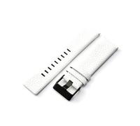 Rodsah Bracelet de montre en cuir marron, noir, blanc, motif litchi 22 mm - 30 mm, accessoire de remplacement pour montre homme,28mm