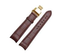 Rodsah Bracelet de montre en cuir véritable 20 mm Bracelet de montre à extrémité incurvée 21 mm 22 mm pour homme, accessoires de montre,20mm