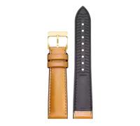 Rodsah Bracelet de montre en cuir véritable, fond en caoutchouc, 20 mm et 24 mm, pour homme, accessoires de remplacement,20mm