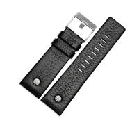 Rodsah Bracelet de montre en cuir vintage avec rivet 22 mm - 28 mm, accessoire de montre pour homme, avec outil d'installation,30mm
