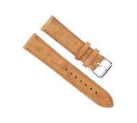 Rodsah Bracelet de montre en daim souple 18 mm, 19 mm, 20 mm, 22 mm, 24 mm, bleu marron, bracelets de montre avec boucle en acier inoxydable, accessoires de montre,22mm