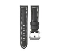 Rodsah Bracelet de montre étanche en cuir véritable pour homme 20 mm, 22 mm, 24 mm, 26 mm, bracelet de montre de remplacement,20mm