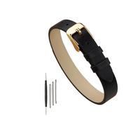 Rodsah Bracelet de montre intégré en cuir véritable (6 mm, 8 mm, 10 mm) pour femme (à monter soi-même) Longueur : 220 mm,8mm