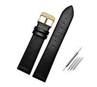 Rodsah Bracelet de montre universel en cuir souple et fin, 12 mm - 22 mm Bracelets Wtahc pour montres homme et femme,15mm