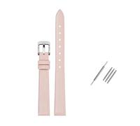 Rodsah Bracelet de montre universel en cuir véritable souple 8 mm - 24 mm, étanche, pour homme et femme,Rose clair,13mm