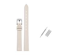 Rodsah Bracelet de montre universel en cuir véritable souple 8 mm - 24 mm, étanche, pour homme et femme,12mm