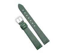 Rodsah Bracelet de montre vintage en cuir fait main, grain lézard, 10 mm - 20 mm, interface plate, universel,10mm