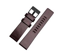 Rodsah Bracelet de montre vintage en cuir véritable 22/24/26/28/30/32 mm, noir et marron, accessoires pour montres hommes,30mm