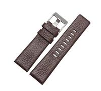 Rodsah Bracelet de montre vintage en cuir véritable 22/24/26/28/30/32 mm, noir et marron, accessoires pour montres hommes,22mm