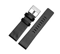 Rodsah Bracelet de montre vintage en cuir véritable 22/24/26/28/30/32 mm, noir et marron, accessoires pour montres hommes,30mm