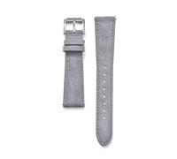 Rodsah Bracelet de montre vintage en daim, 18 mm, 19 mm, 20 mm et 22 mm, à dégagement rapide, accessoires de montre,Gris clair,20mm