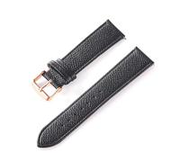 Rodsah Bracelet en cuir texturé 18 mm, 20 mm, 22 mm, 24 mm, accessoires de remplacement,15mm