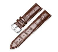 Rodsah Bracelets de montre universels de 10 à 24 mm, accessoires de remplacement avec outil d'installation,Brun,17mm