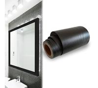 Rodudu Ruban adhésif noir grain de bois de 9,9 m, 10,2 cm x 10,2 m, patch de réparation pour tables, chaises, plinthes, portes, fenêtres, sols, murs, plafonds, coins, cadres photo, cadres miroirs