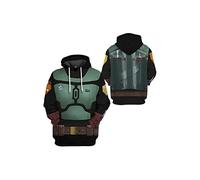 Rodwake Sweat à capuche Boba Fett pour homme Bo Katan Rebel Sweatshirt Star Graphic Pullover Anime Pull Over, Boba Fett, 3X-Large