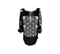 Rody’s forever Blouse folklorique 'Damenbluse IL26 schwarz/weiß , marimea L' noir, Taille 44