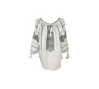 Rody’s forever Blouse folklorique 'Damenbluse IL26 weiß/grau , marimea L' blanc, Taille 40