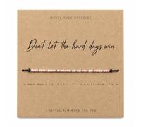 Roe Dolph Bracelet Don't Let the Hard Days Win avec code morse pour femme, cadeau inspirant pour amis, sœur, fille, maman